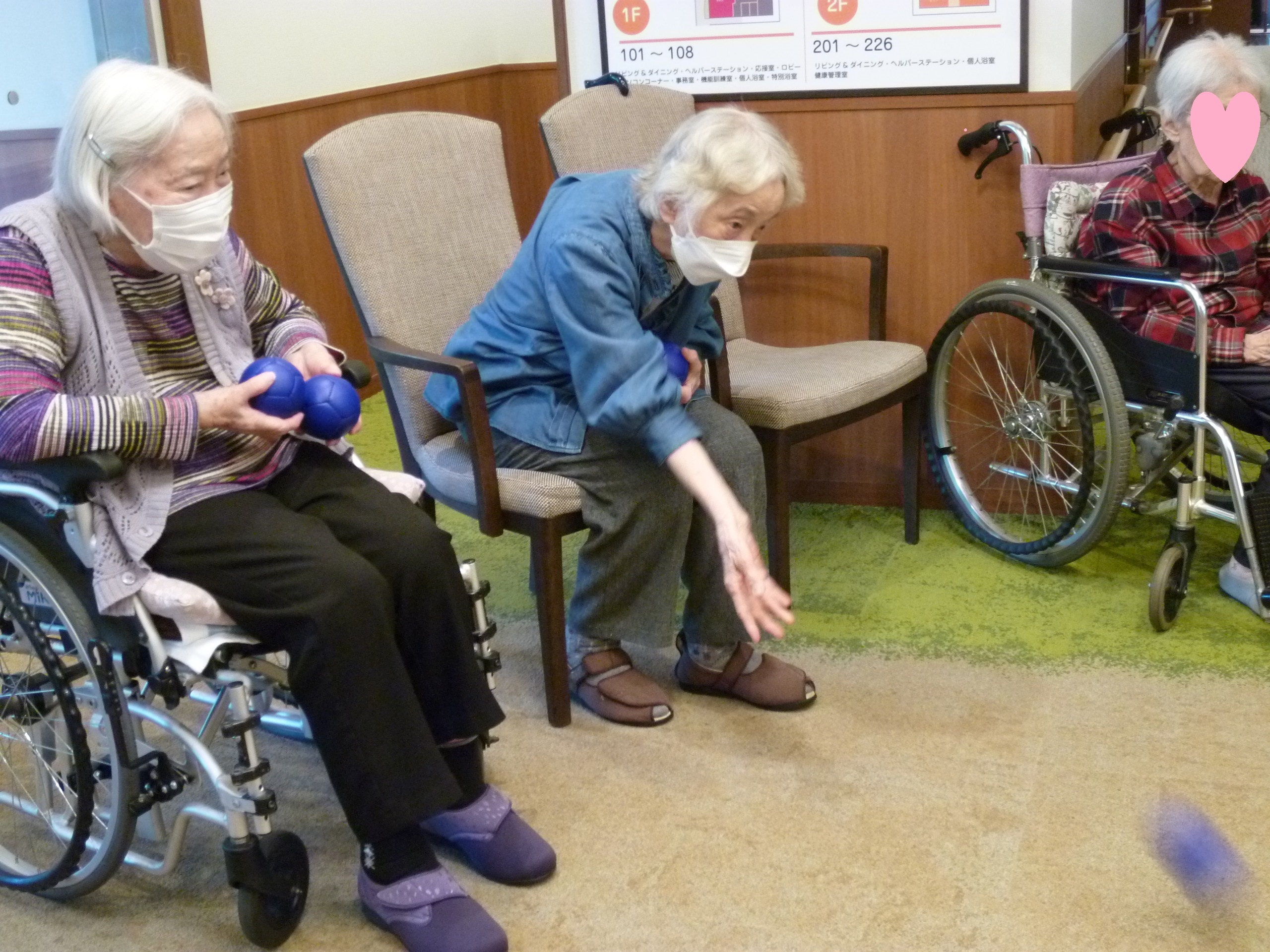 土曜日はボッチャデー-2 ニチイホーム東船橋