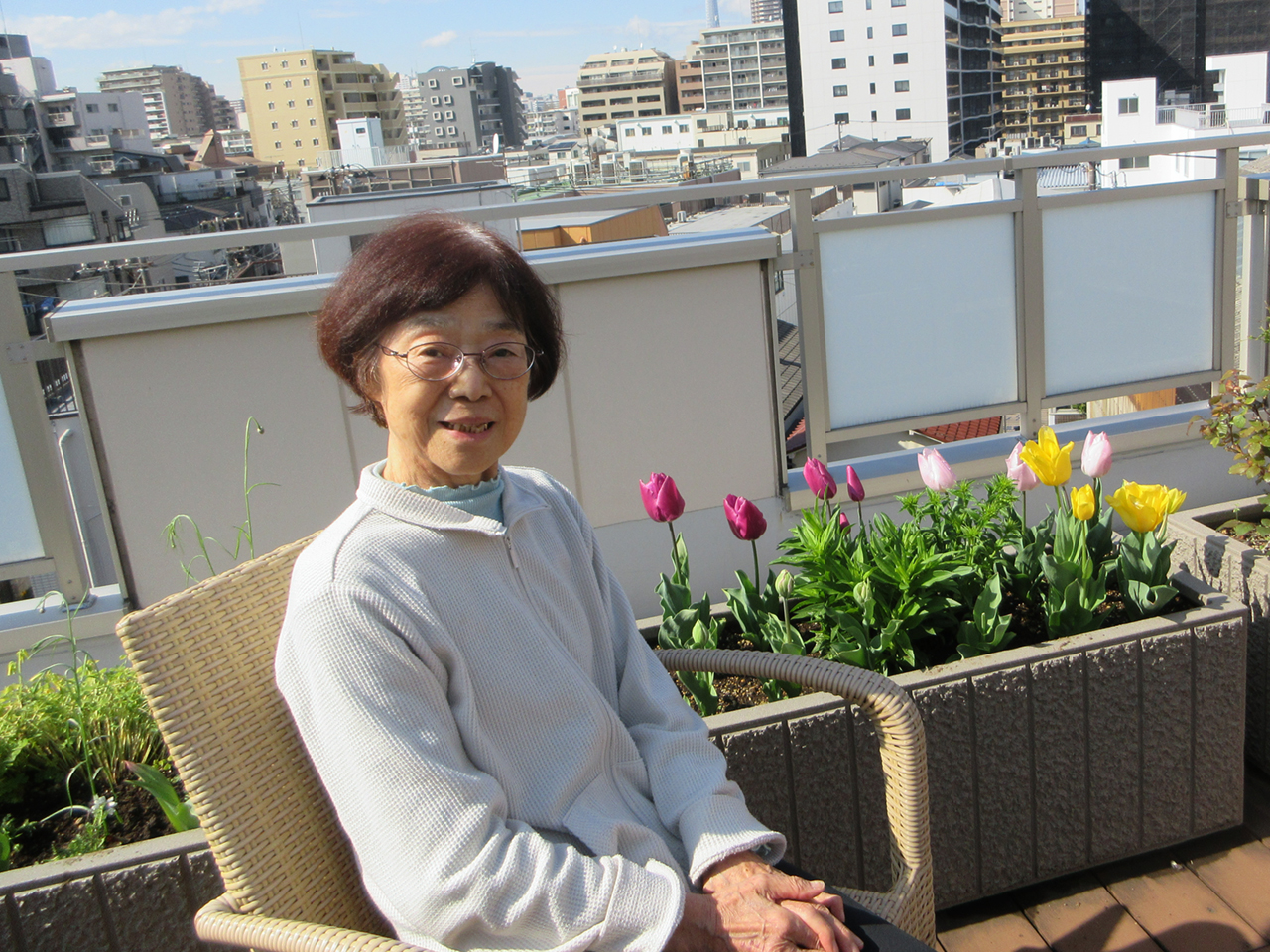 春になりました-1 ニチイホーム住吉